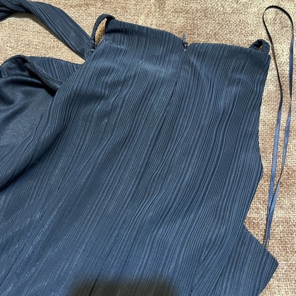 Black Swan Navy Blue High-Low Midi Dress - Size Small - Picture 5 of 7